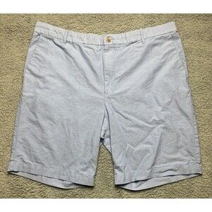 Izod Shorts Mens 42 Blue Chino Khaki Cotton Pockets Preppy Casual